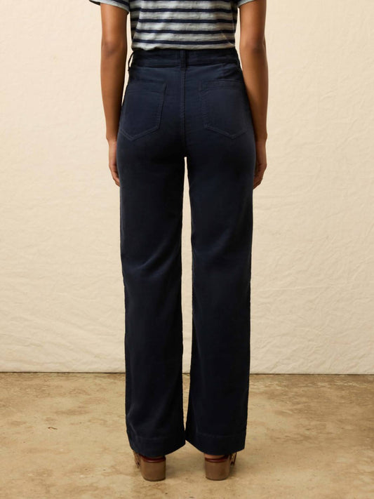 Stylish In The Saddle - Stretch Terry Cord Patch Pocket Pant