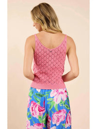 Sadie & Sage - Find Yourself Open Work Sweater Tank