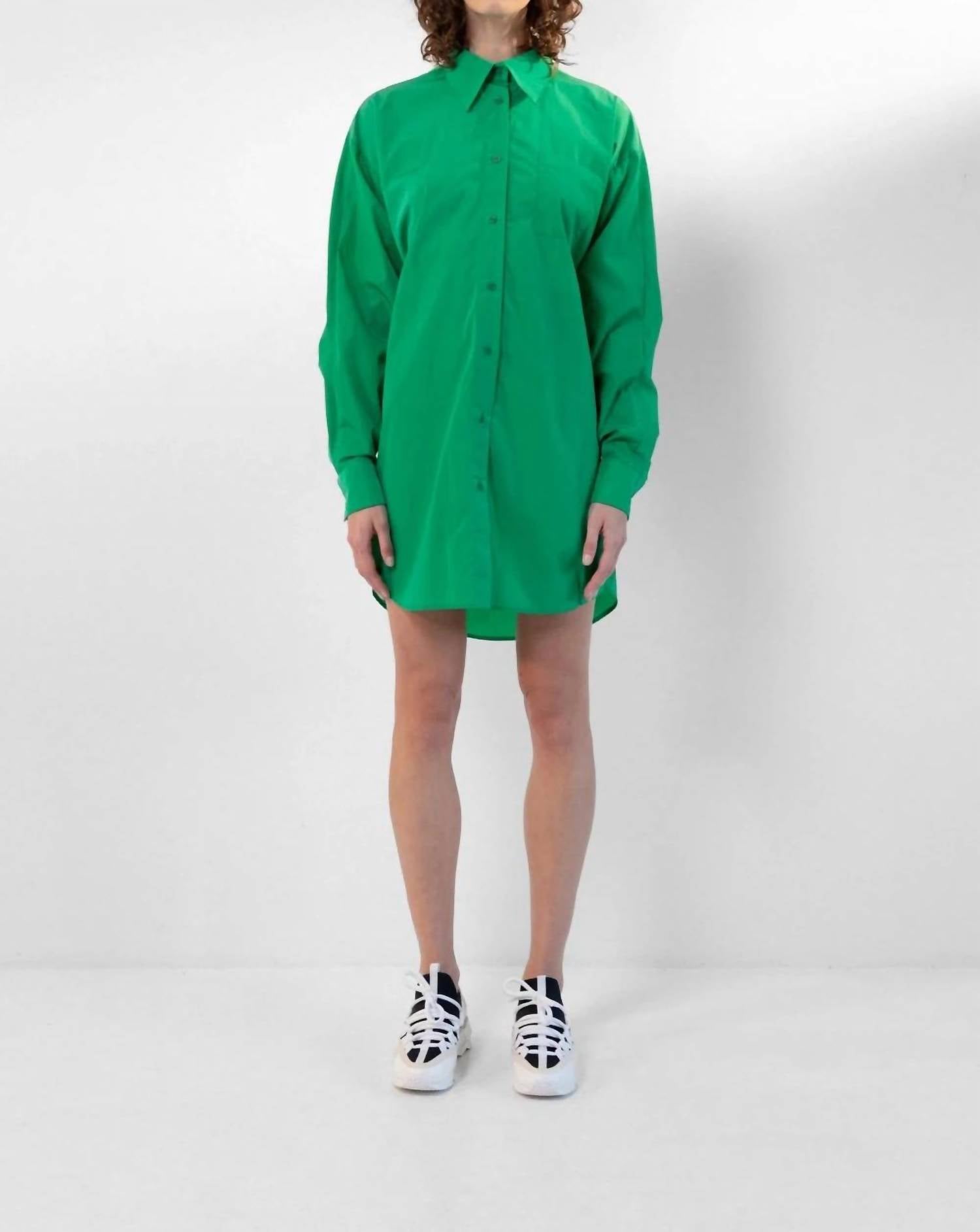 Maison Rabih Kayrouz Taffeta Short Dress in grass - women's dress