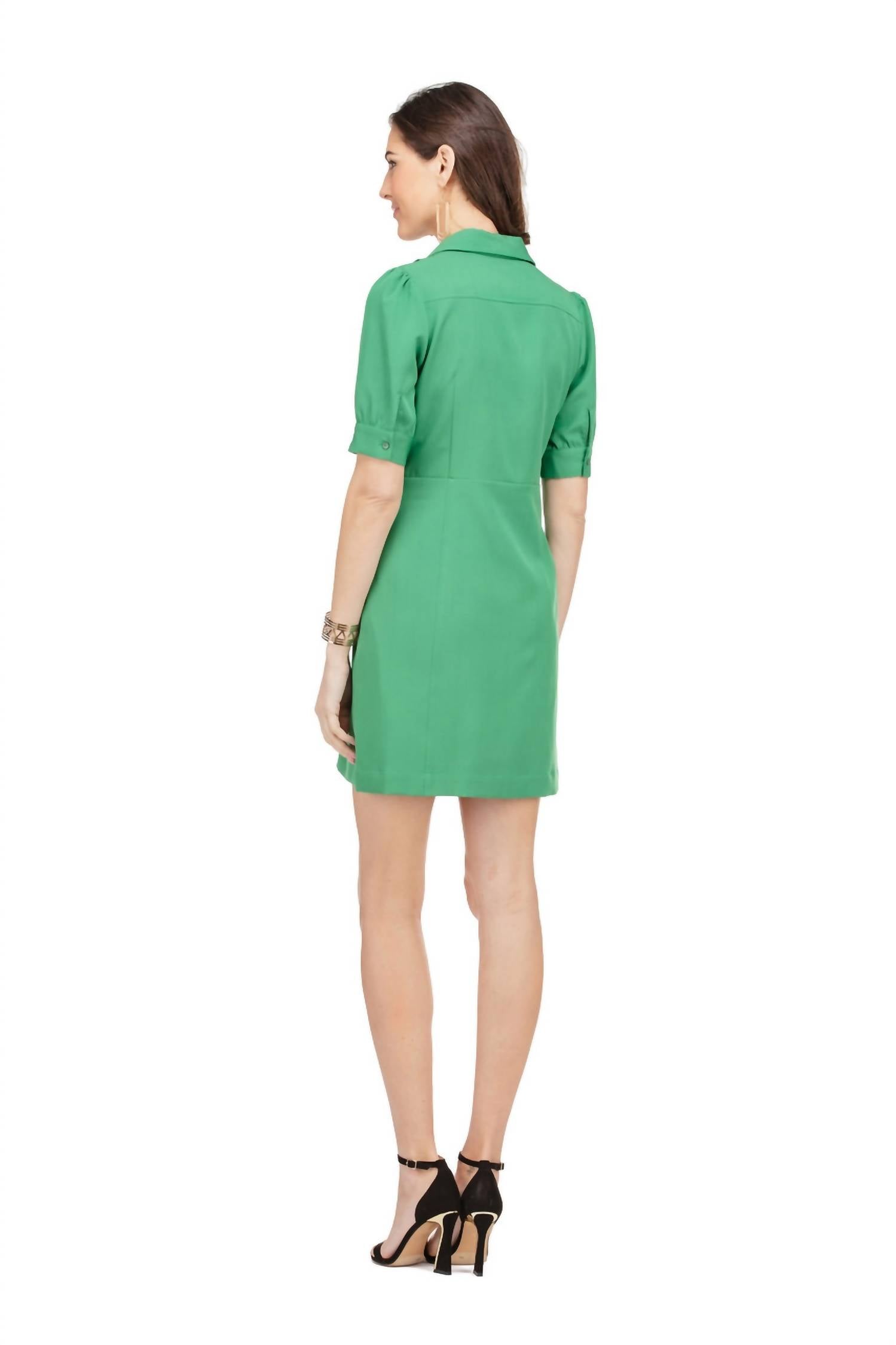 Jade - Collar Shift Shirt Dress