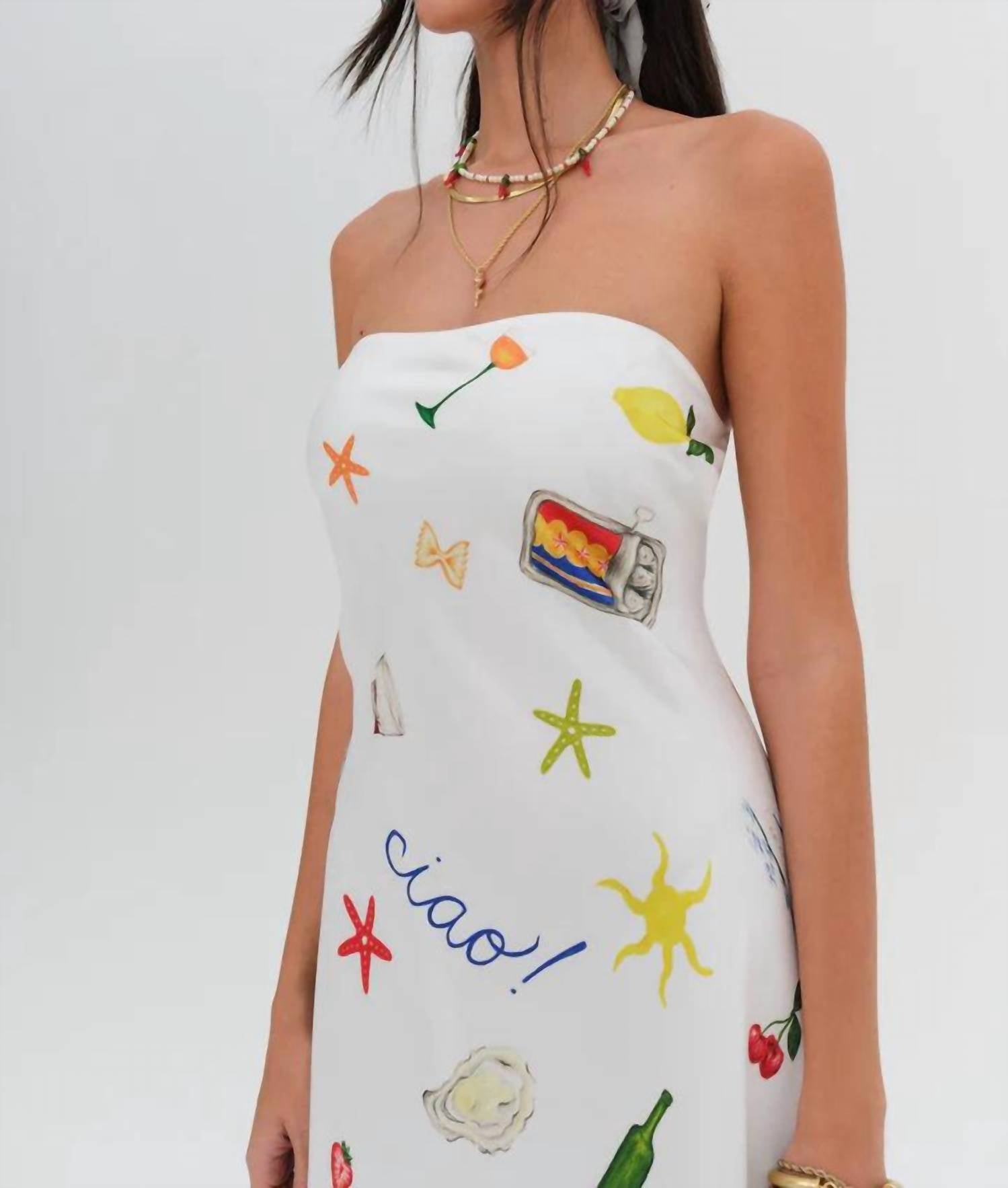 Lil Lemons By For Love And Lemons - Carla Maxi Dress