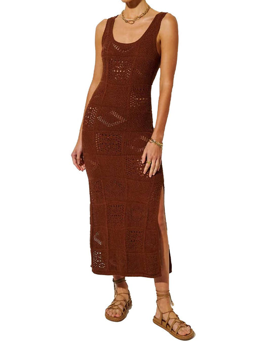 Kivari - Clementine Knit Midi Tank Dress With Side Slit