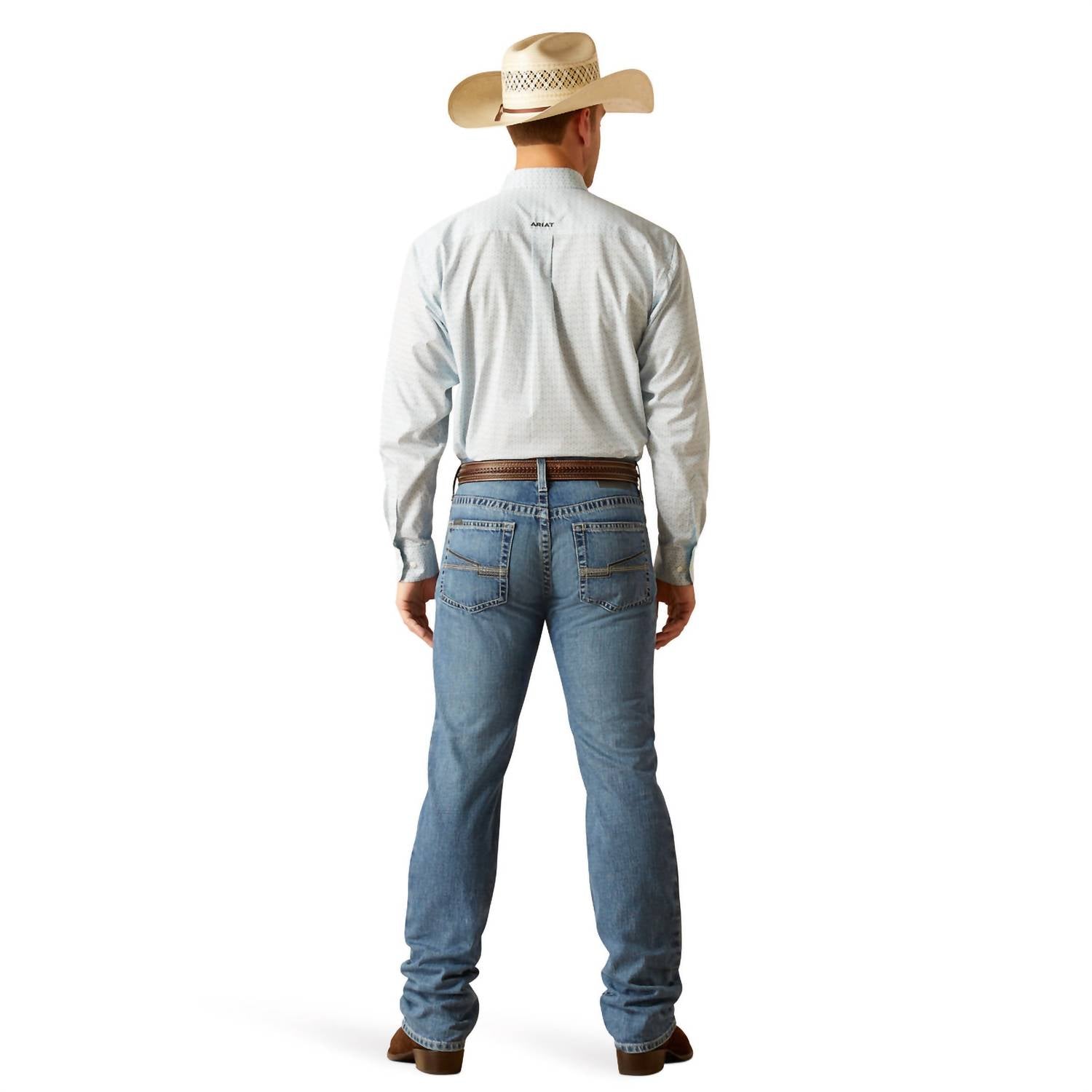 ARIAT M4 Relaxed Decker Boot Cut Jeans in kentwood - men's jeans - detail view
