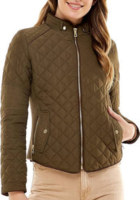 Love Tree - Ultra Lightweight Quilted Padded Zip Up Jacket