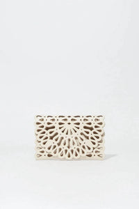 Simkhai - Women's Mccall Laser Cut Leather Clutch Bag