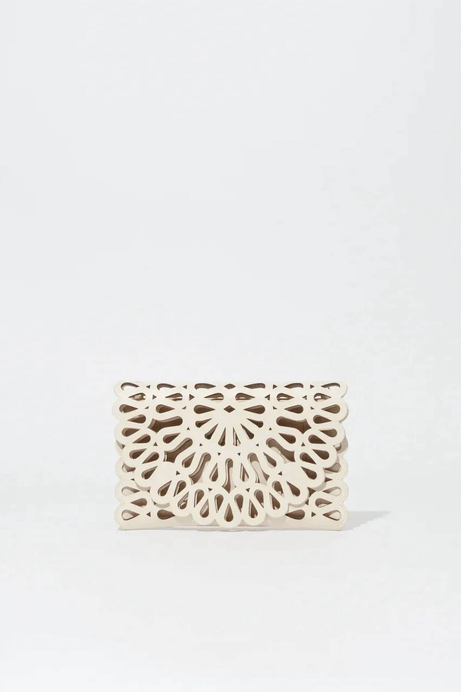 Simkhai - Women's Mccall Laser Cut Leather Clutch Bag