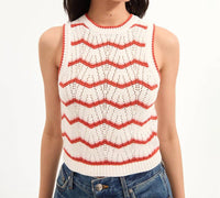 Veronica Beard - Jerrel Cropped Knit Tank Top