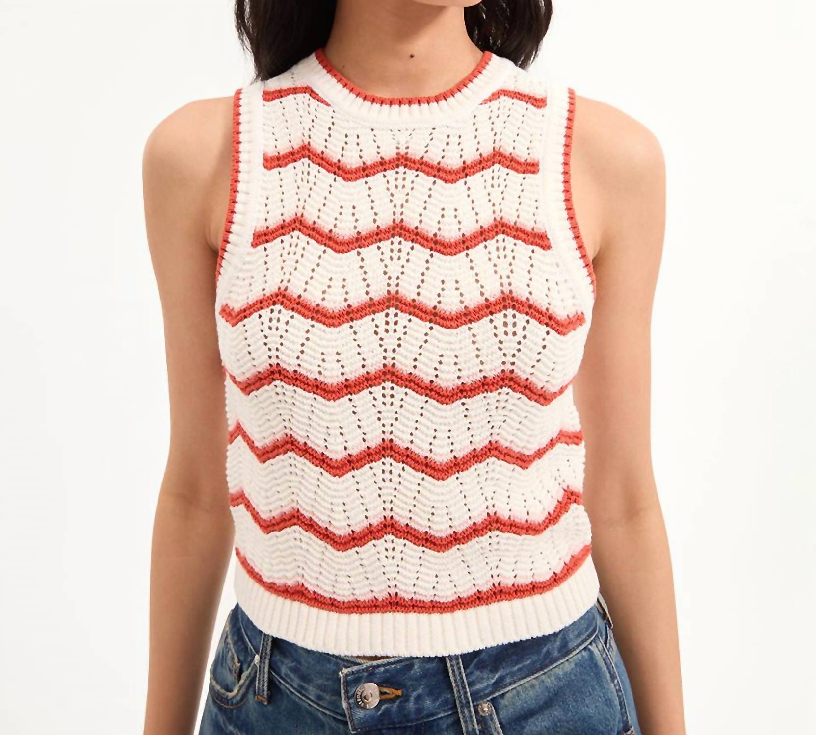 Veronica Beard - Jerrel Cropped Knit Tank Top