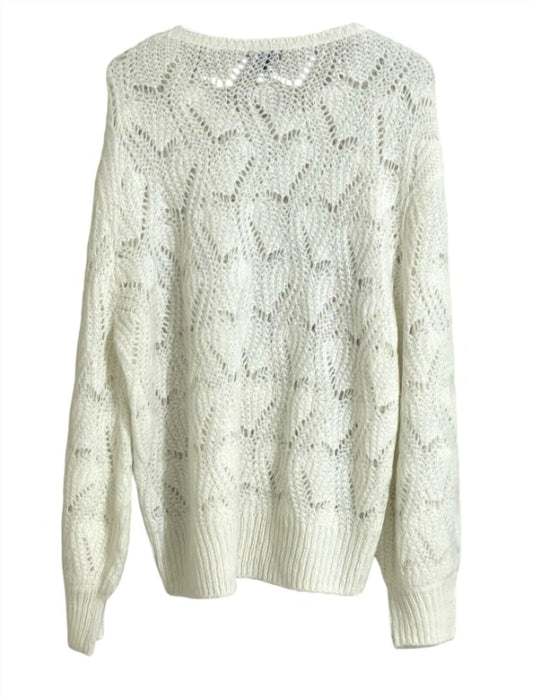 Halogen - Open Knit Wool Blend Sweater