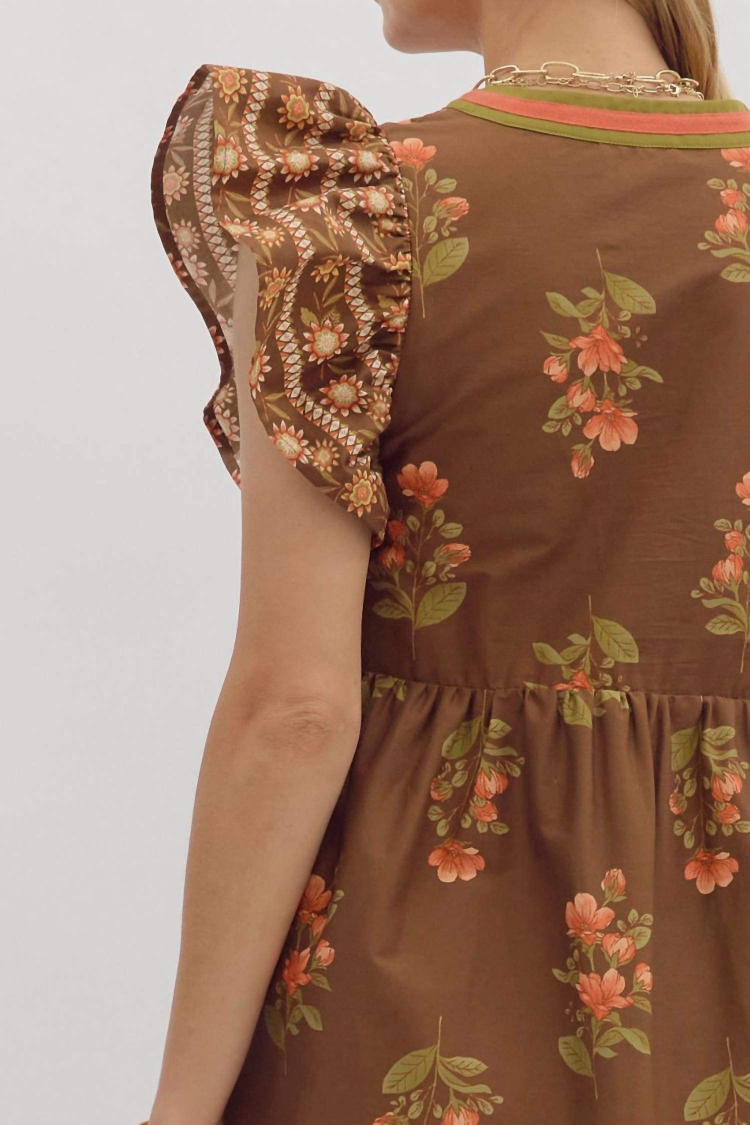 Entro - Afternoon Blooms Midi Floral Dress