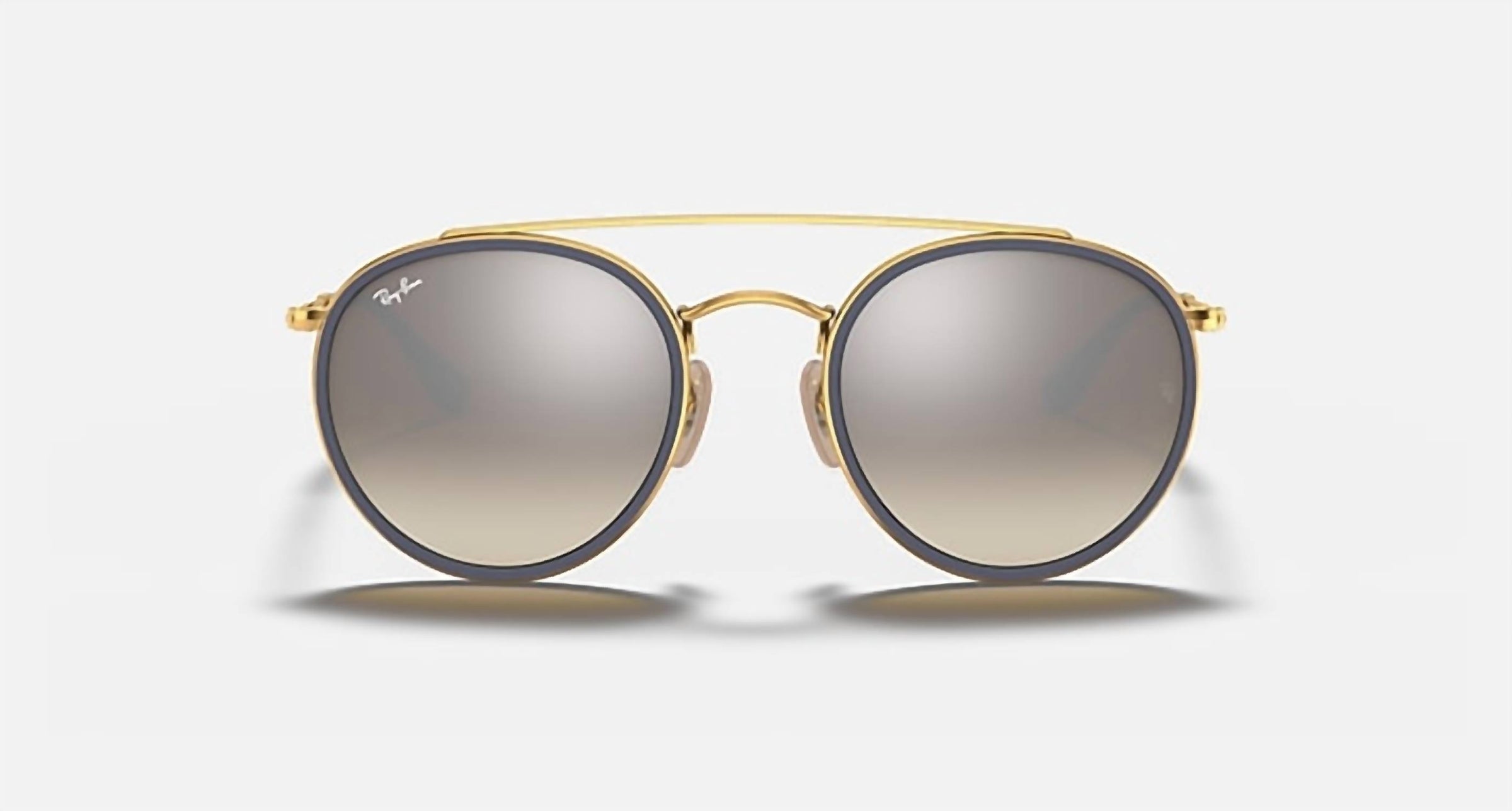 Ray Ban - Round Double Bridge Non Polarized Sunglasses Rb3647n 001/9u