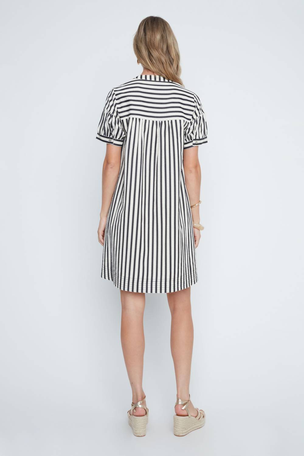 Renuar - Coastal Cabana Stripe Mini Dress