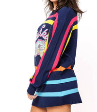 Queen Of Sparkles - Apres Ski Stripe Sweater