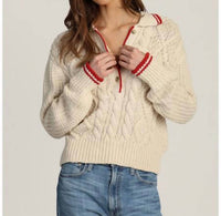 Dylan - Charlotte Cable Button Sweater