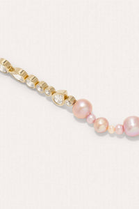 Completedworks - Women's Float Pearl And Zirconia Vermeil Bracelet
