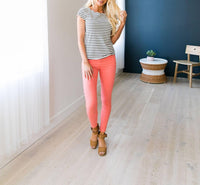 Scandinavian Scallops + Stripes Tee