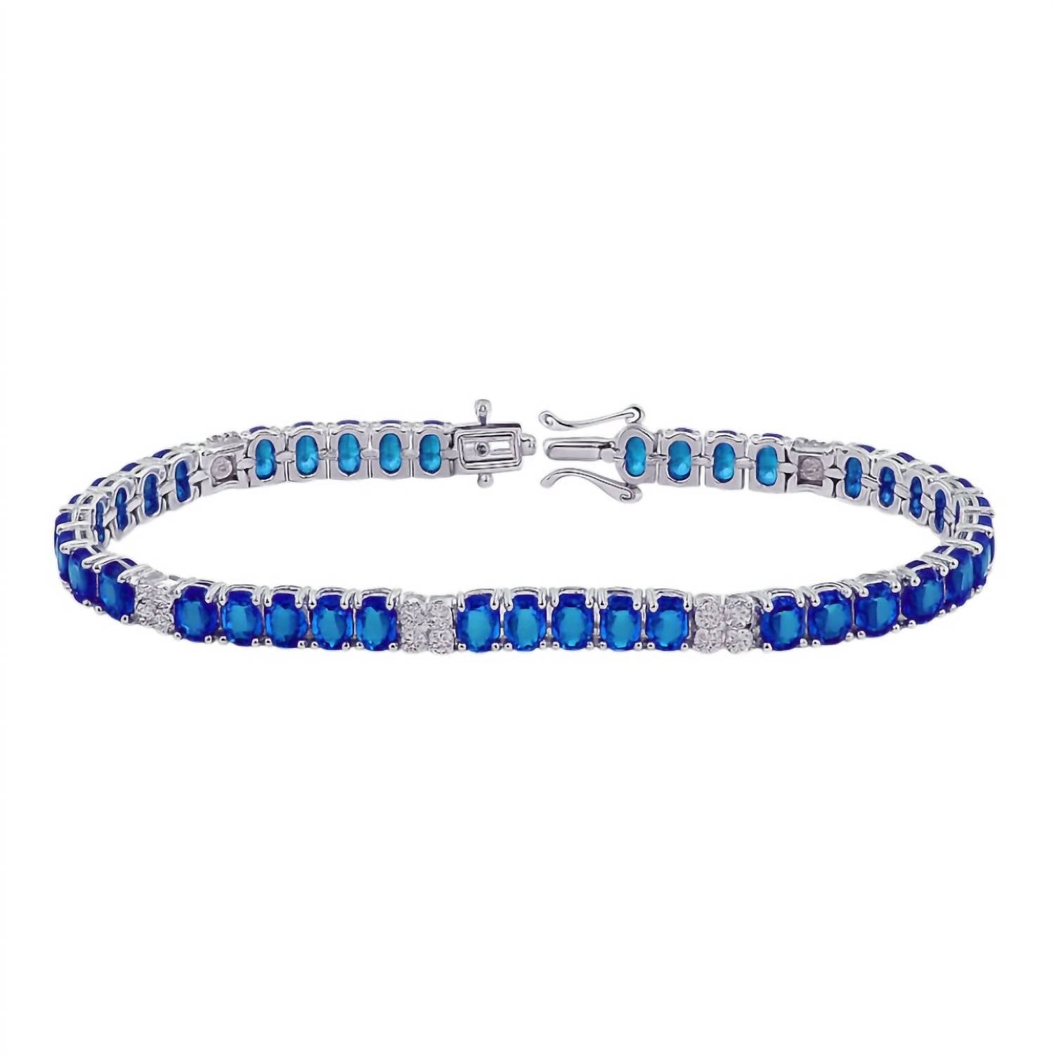 Atlanta Jewelers Supply - Women's Oval Colored Tennis Bracelet