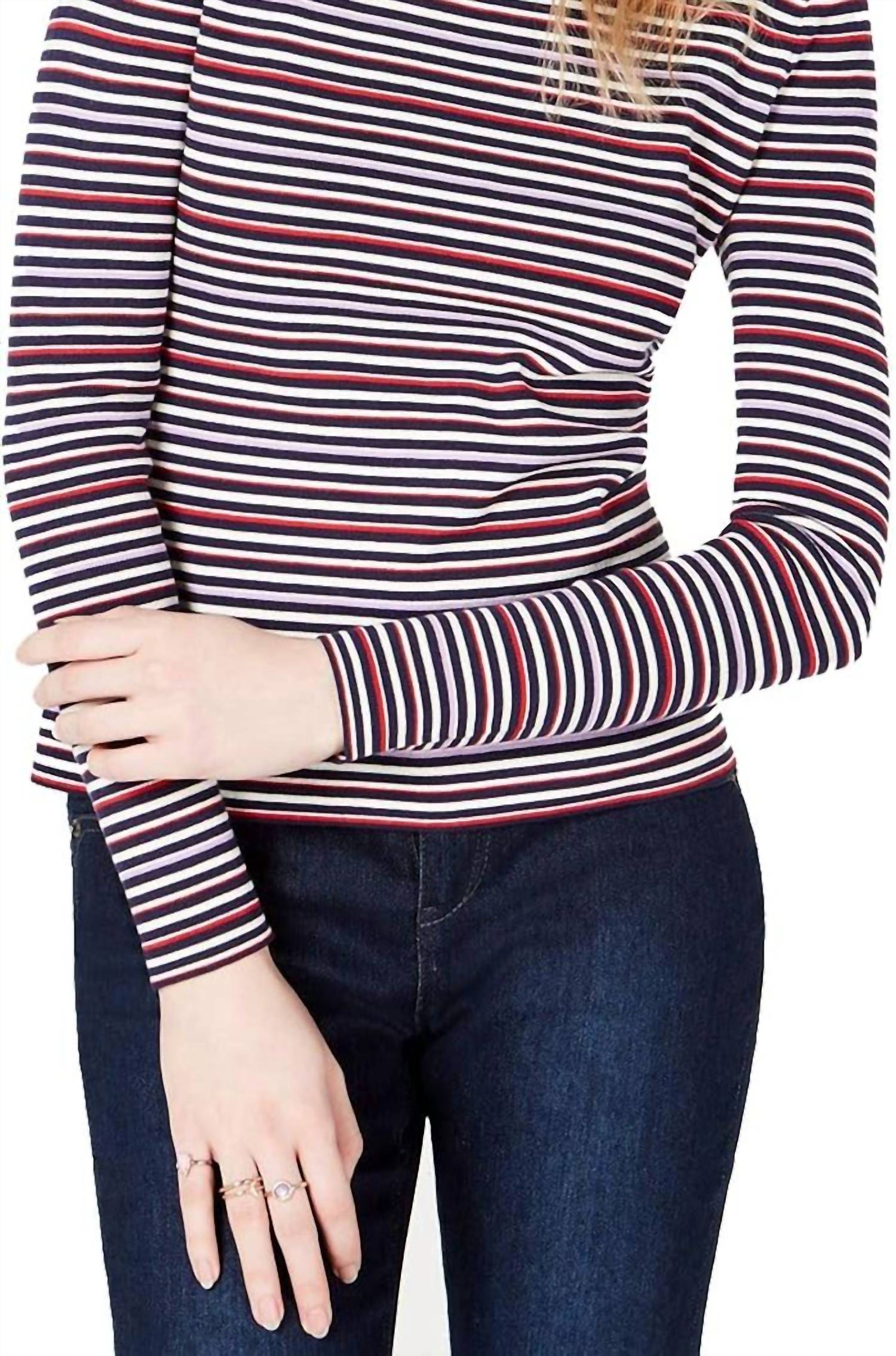 Maison Jules - Striped Crew Neck Sweater