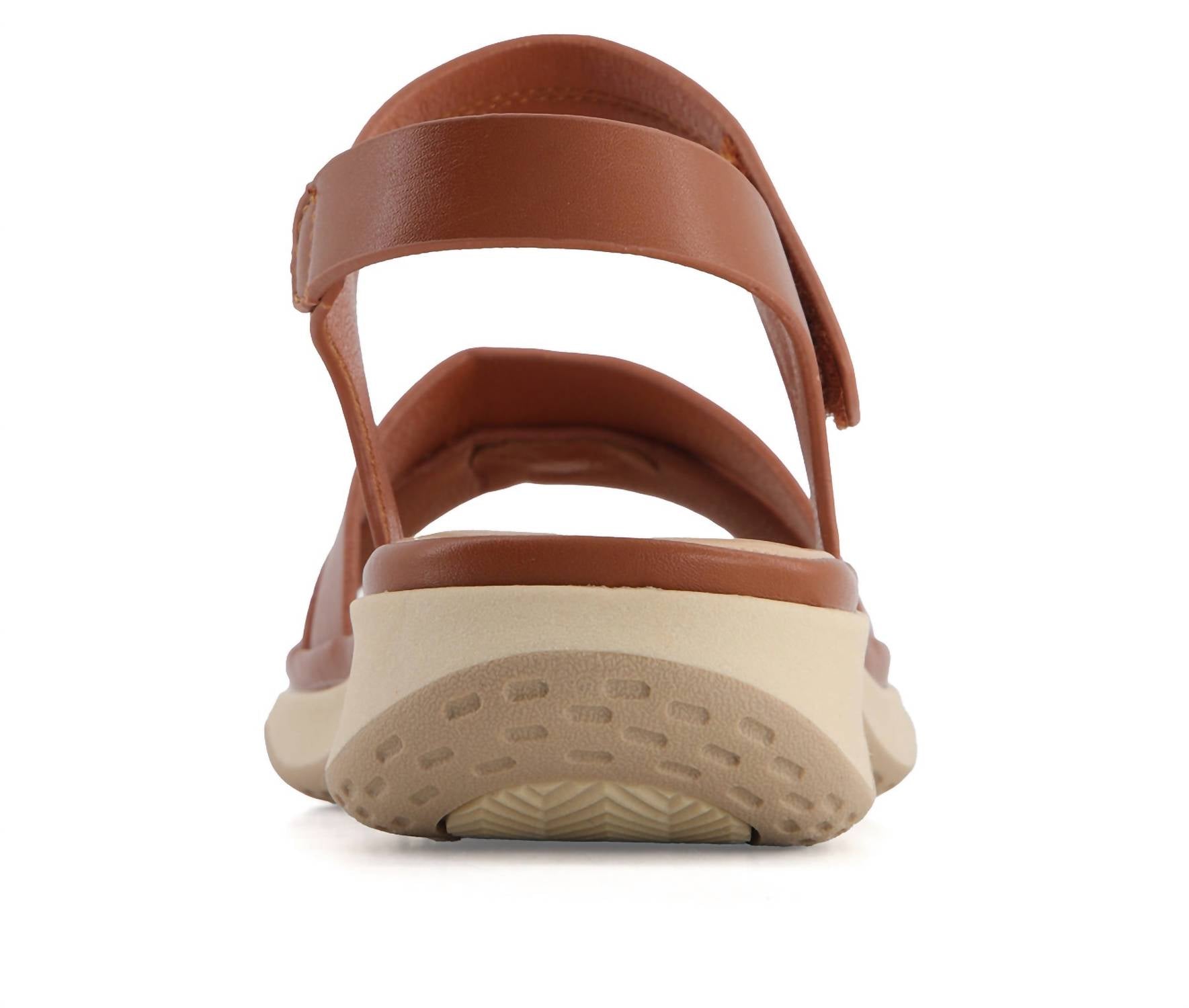 Andrea Women's Ankle Strap With Hook And Loop Closure Sandal in brown - women's sandal - view 4