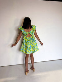 Meet Me In Santorini - Citrus Splash Mini Dress