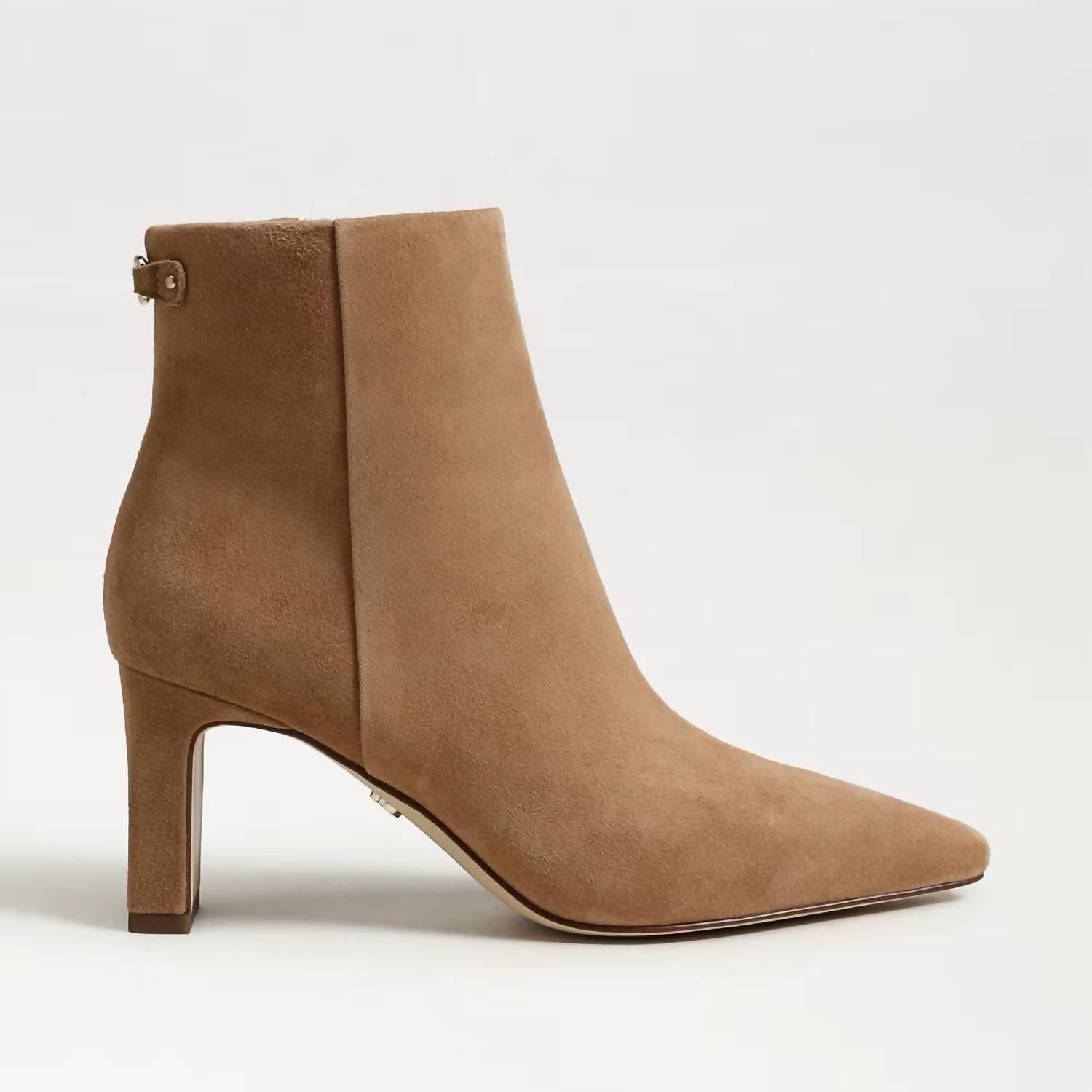 Sam Edelman Women's Saige Ankle Bootie in cyprus tan - women's shoe - detail view