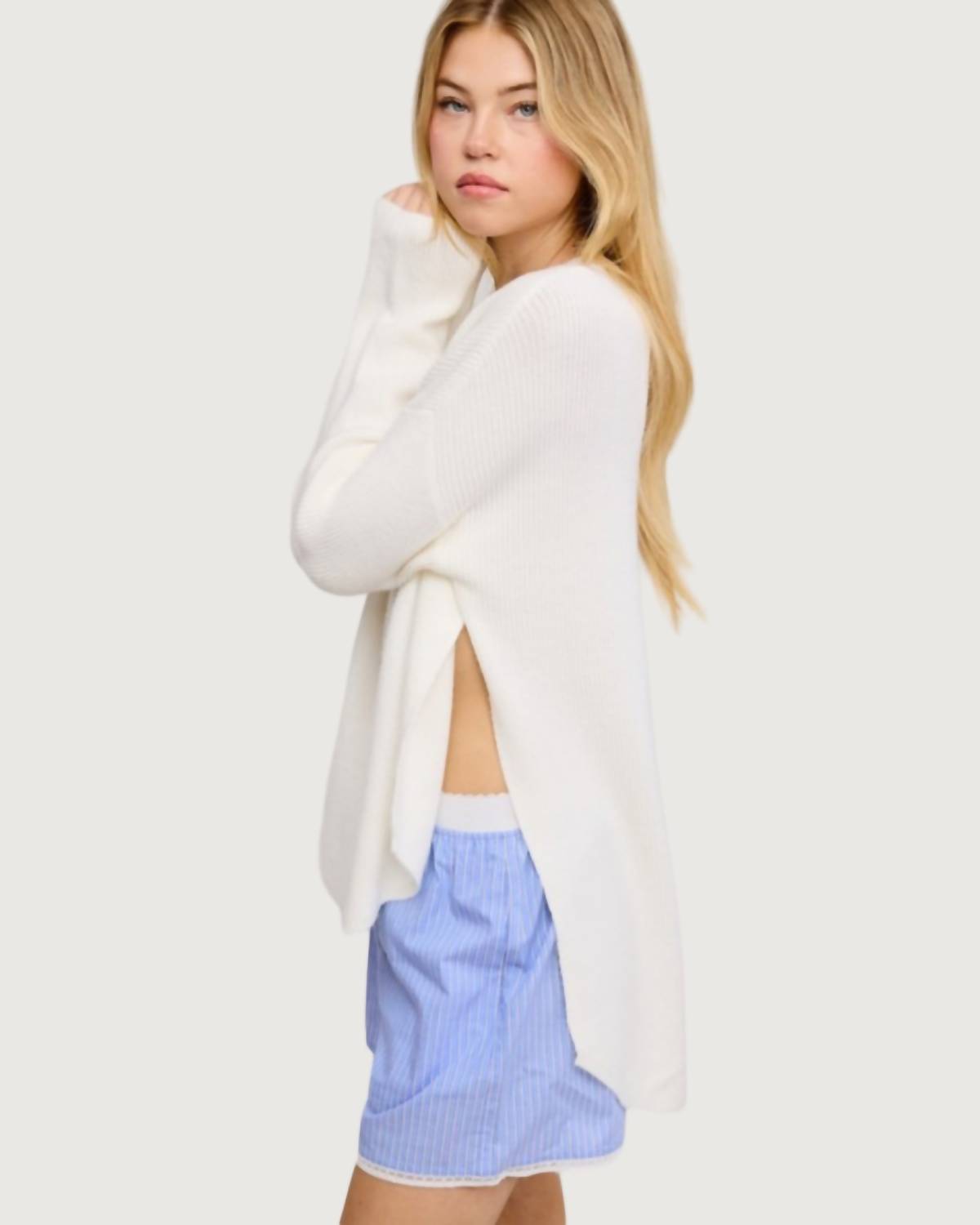 Mimosa - Tatum Dual Side Slit Sweater