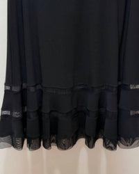 Joseph Ribkoff - Women's Ruffle Hem With Tiered Tuelle Dress