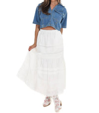 Hyfve - Clean Cut V-Neck Cropped Top