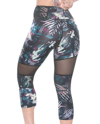 Tlf Apparel - Mesh Panel Brigitte Capri Leggings