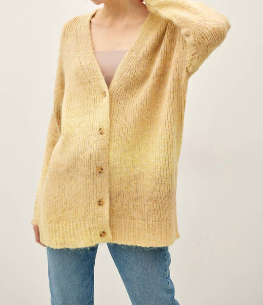 Be Cool - Tonal Gradient Oversized Wool Cardigan