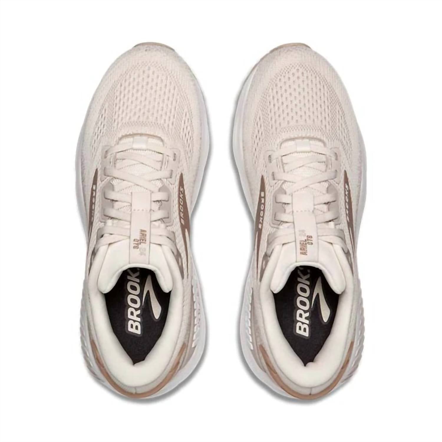 BROOKS Women's Ariel Gts 24 Shoes in coconut chateau portabella - women's sneaker - view 4