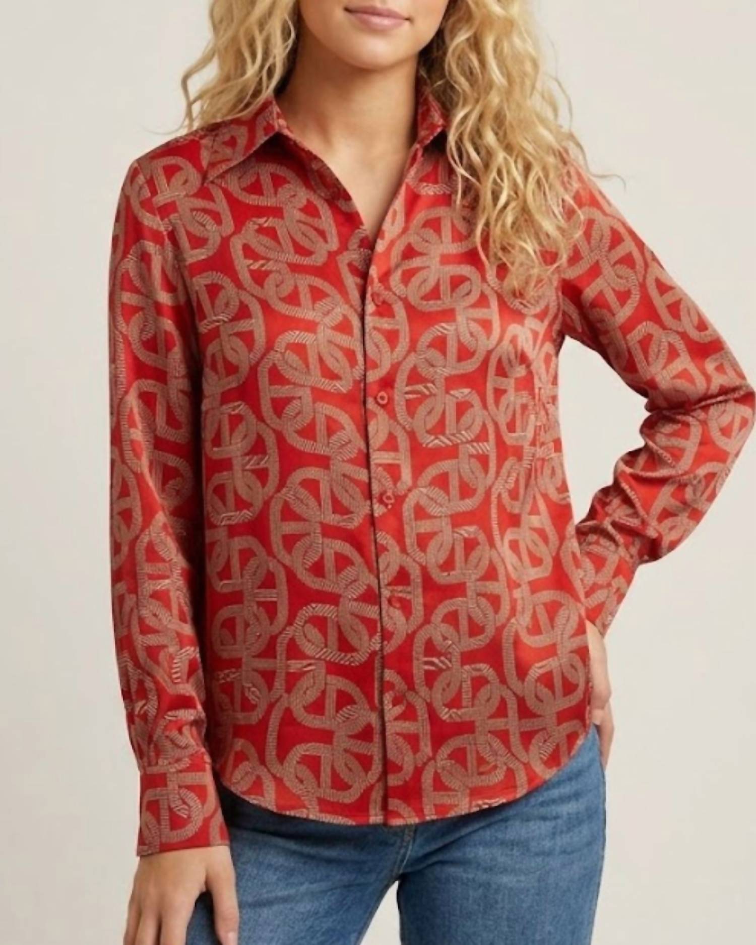 Astrid - Silky Button Up Top