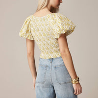 J.Crew - Fitted Puff-sleeve Top