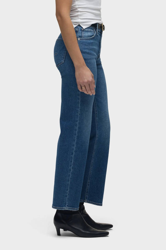 Hudson - Rosie High-rise Wide Leg Ankle Jeans