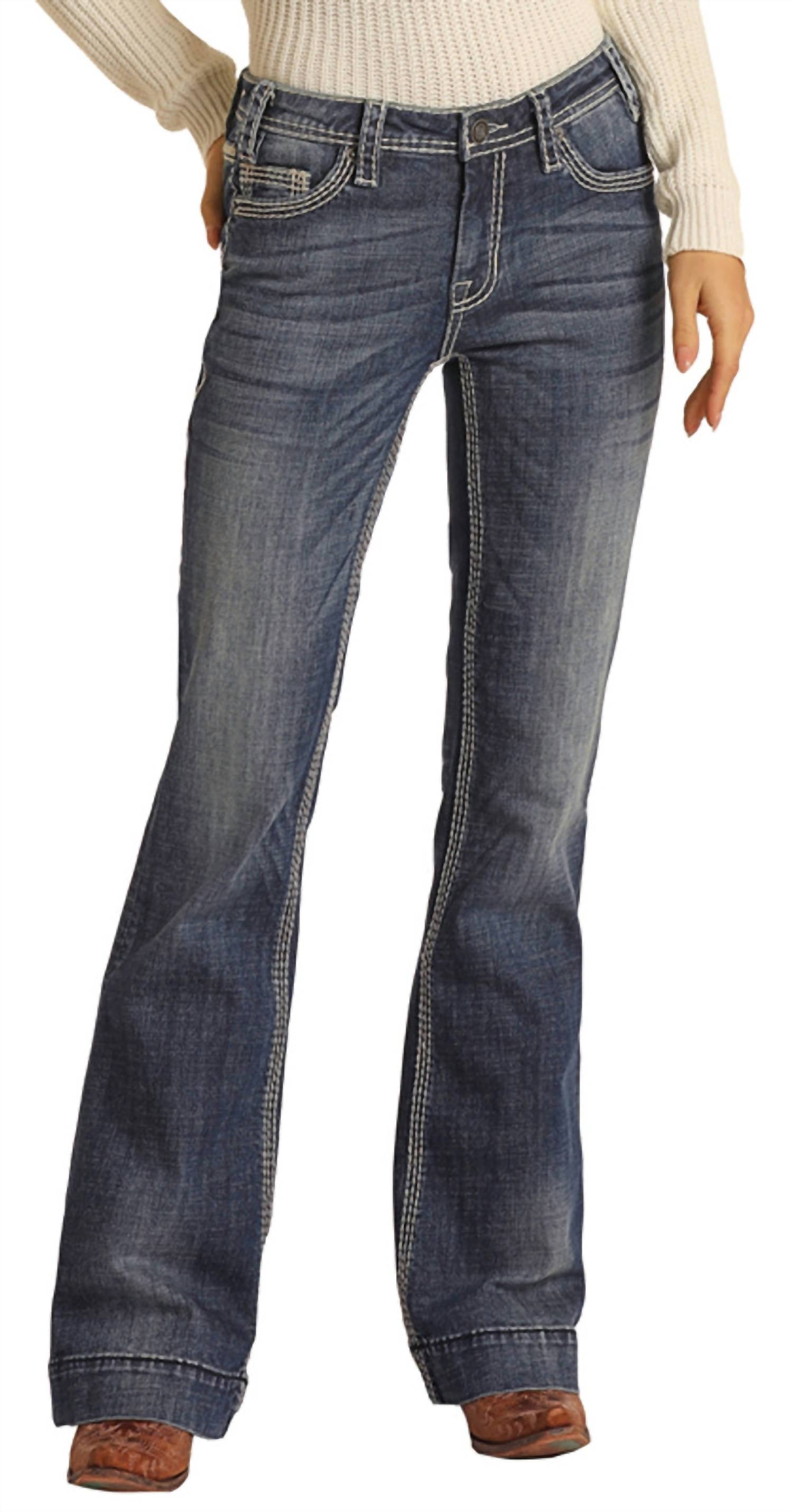 Rock & Roll Denim - Women's Mid Rise Trousers
