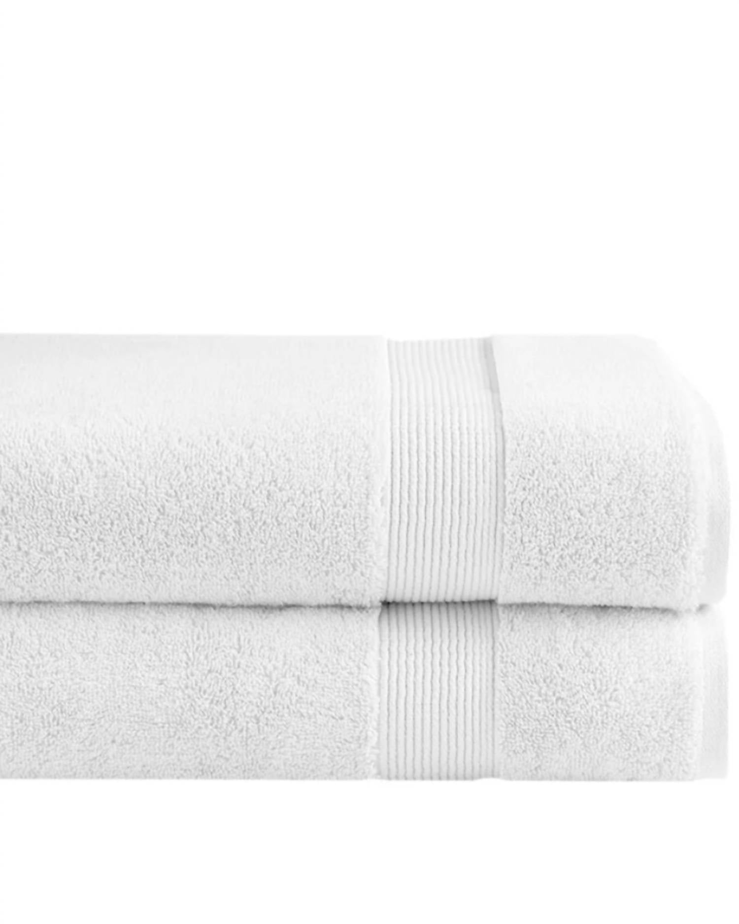 Under the Canopy Classic Organic 2-piece Bath Towel Set in white - item - detail view