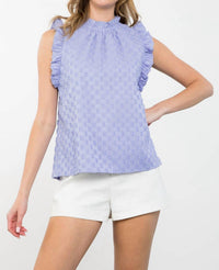 Thml - Abby Ruffle Sleeve Textured Top