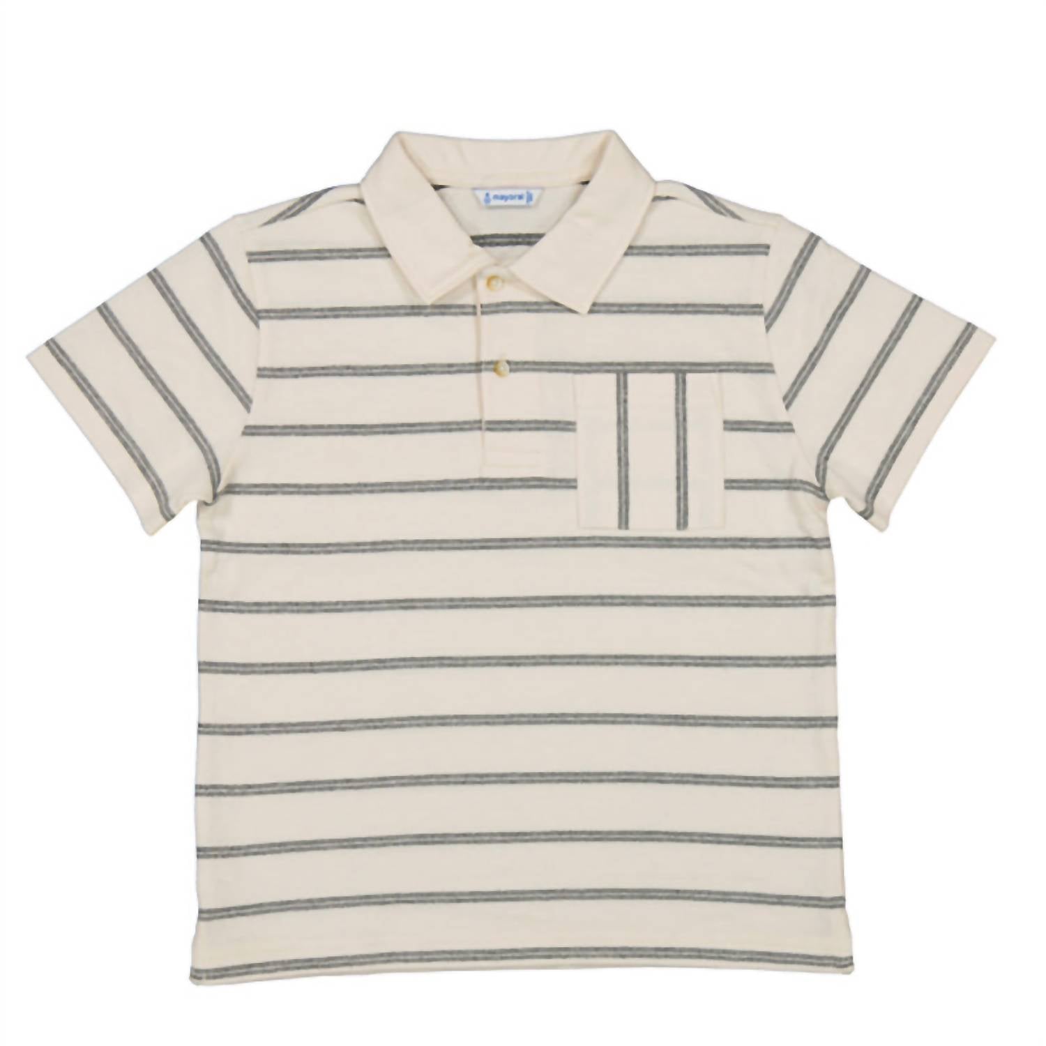 Mayoral - Boys' Stripes Short Sleeve Polo