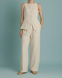Aureum - Striped Tailored Vest