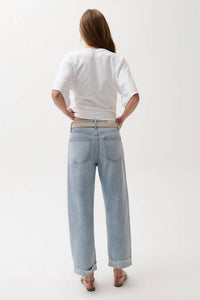 Pistola - Kacey Mid Rise Cuffed Boyfriend Jeans