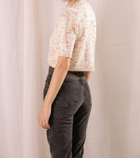 Sweet En Forme - SPECKLED MINI KNIT SWEATER TOP