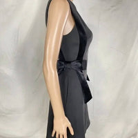 TED BAKER Velvet Bow Skater Mini Dress in black - women's dress - detail view