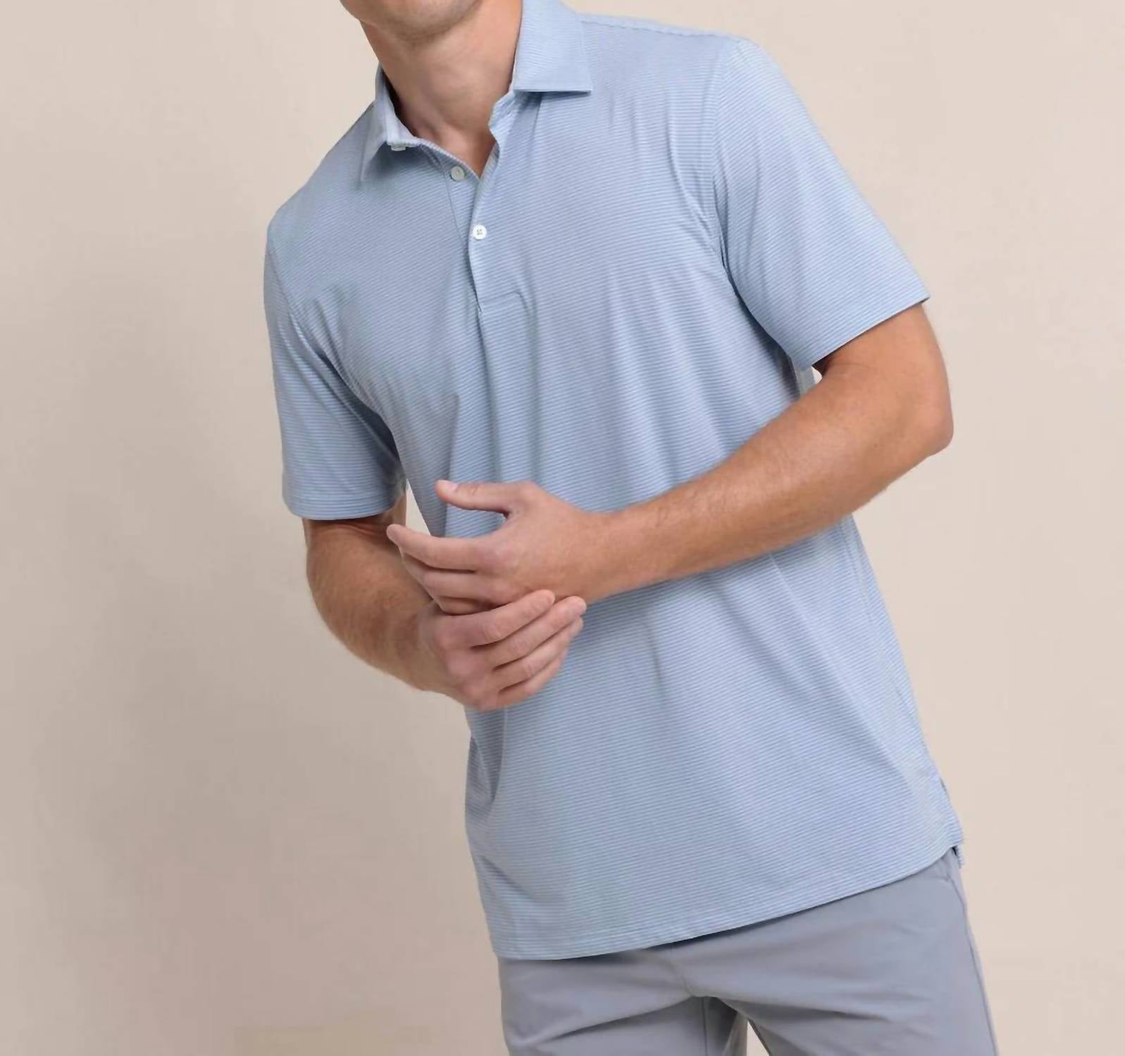 Southern Tide - Brrreeze Meadowbrook Stripe Polo Shirt