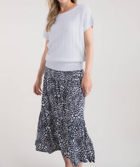 Marble - Short Sleeve Knit Top