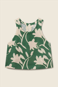TROVATA Esther Tank Top in madalena floral - women's tank top - detail view