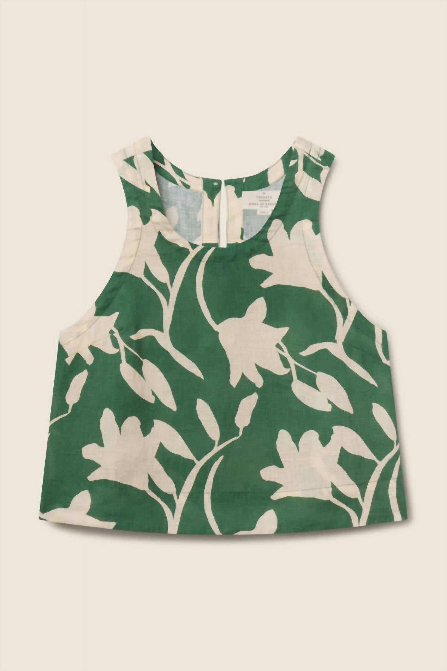 TROVATA Esther Tank Top in madalena floral - women's tank top - detail view