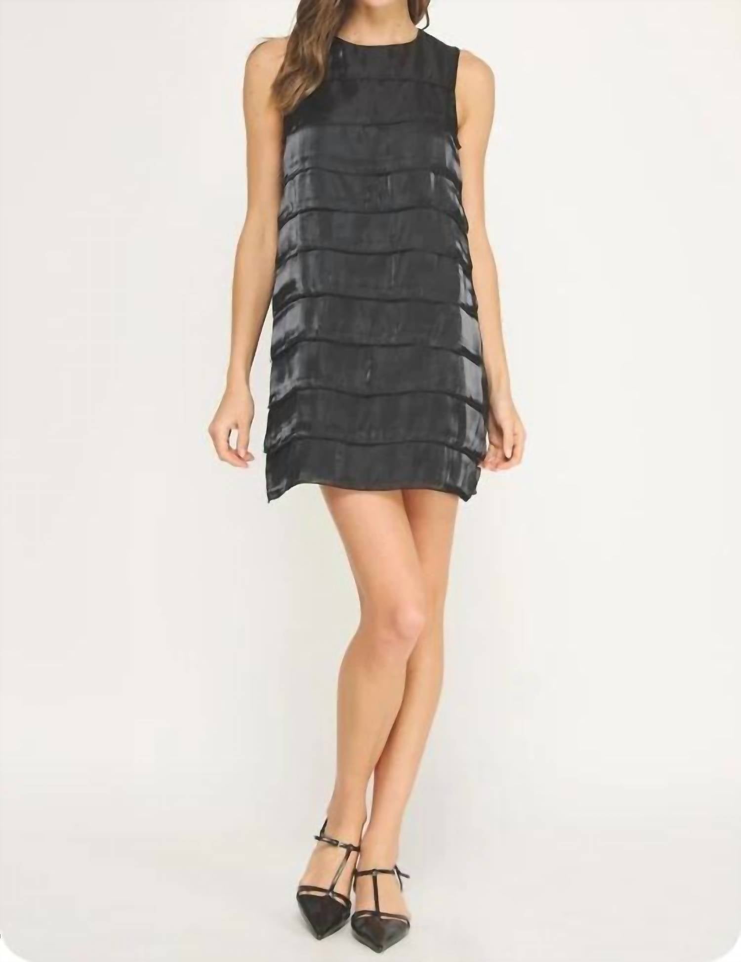 Strut & Bolt - Ruffled Detail Mini Dress