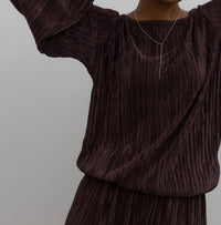 Collective - Plisse Round Neck Top