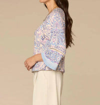 Democracy - Boat Neck Kimono Top