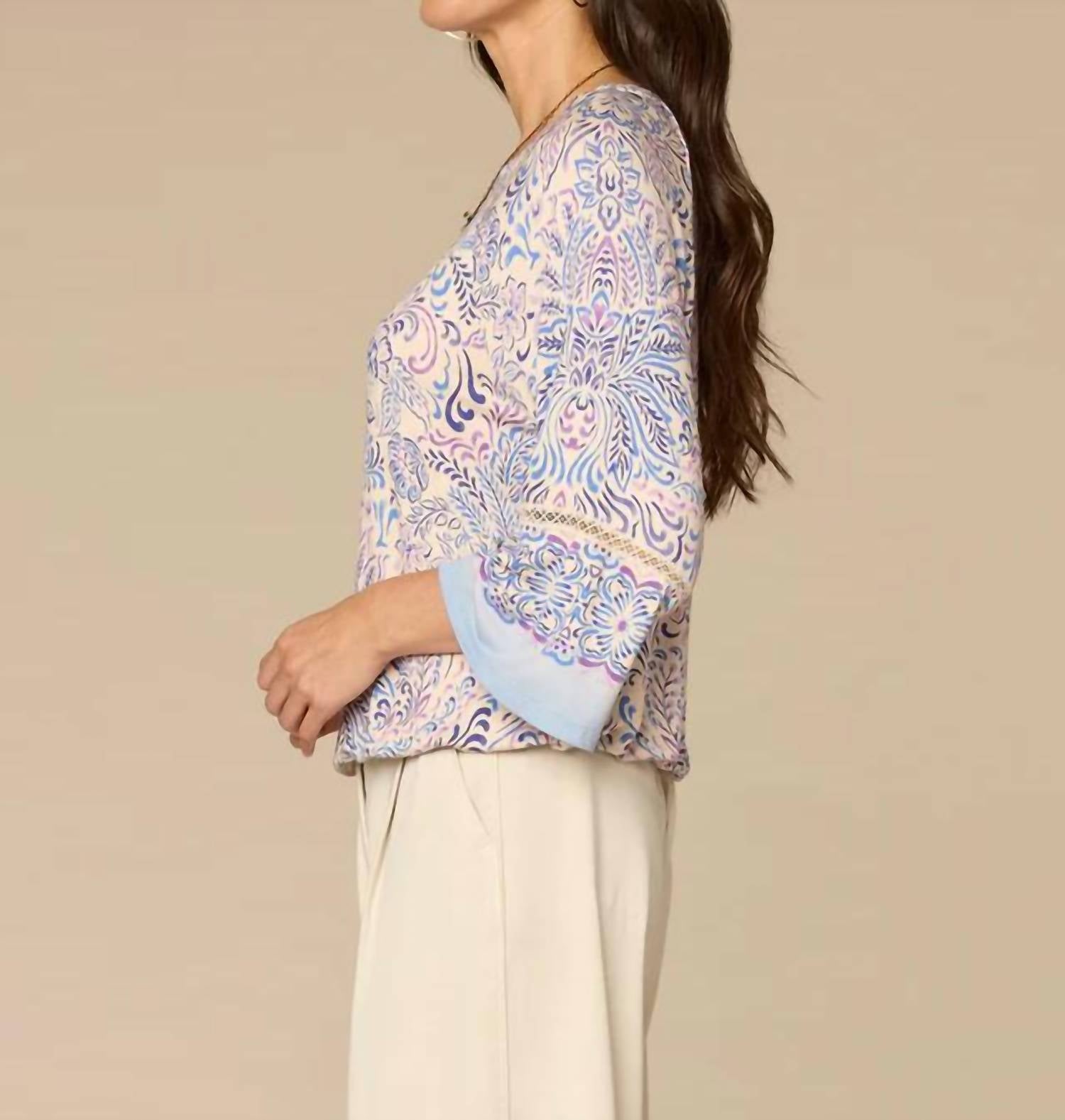 Democracy - Boat Neck Kimono Top